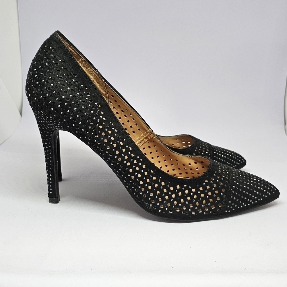 Size 7.5 | Women's Report Heels Jackee Black pointed Toe Dress Shoe
